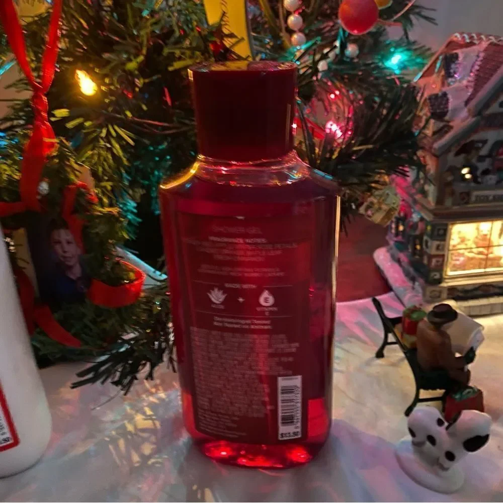 Christmas Winter Candy Apple Set Bath & Body Works Shower Gel & Body Lot…